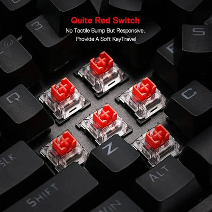 Redragon K588 RGB Mechanical Gaming Keyboard with Macro Keys & Palm Rest