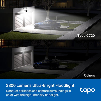 Tapo C720 2K Floodlight Security Camera