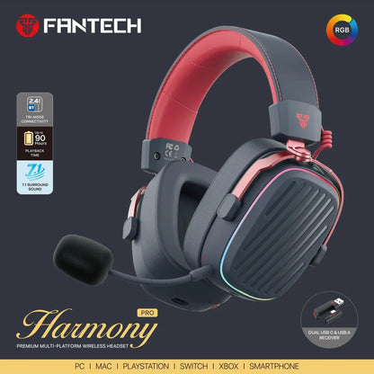 Fantech WHG02P Harmony Pro Wireless RGB Gaming Headset
