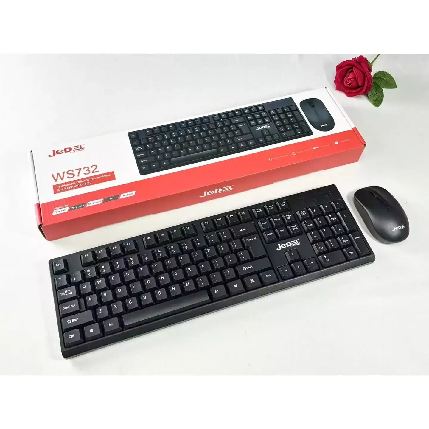 JEDEL WS732 Wireless Keyboard & Mouse Combo
