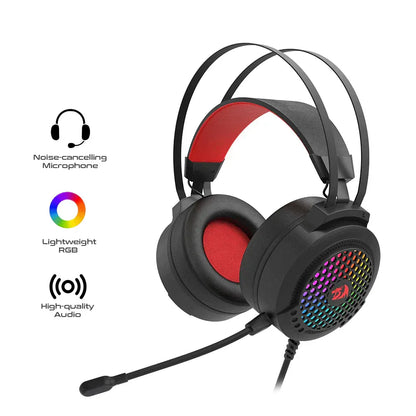 Redragon Carmen H261 RGB Gaming Headset with Noise-Canceling Mic