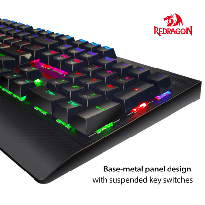 Redragon K557 RGB Waterproof 104-Key Mechanical Gaming Keyboard