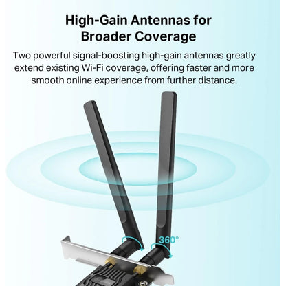 WiFi 6 PCIe Card AX1800 for Desktop PC