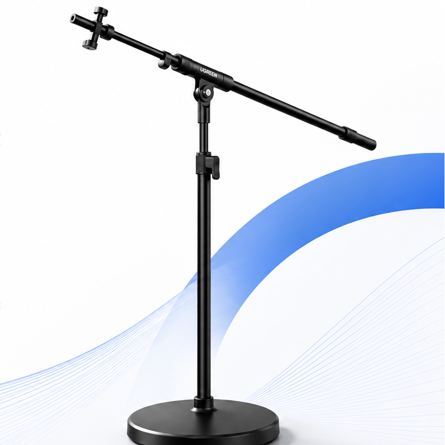UGREEN LP679 microphone floor stand product code 15646 with cantilever boom and crossbar mount in Jordan
