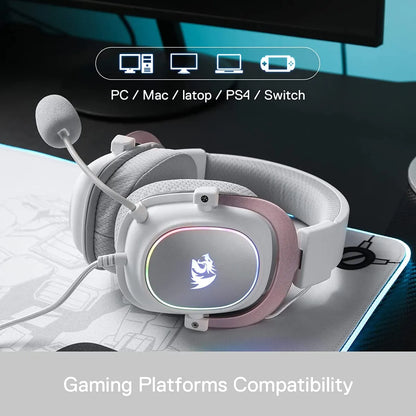 H510 Zeus-X RGB 7.1 Gaming Headset – White