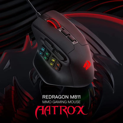 Redragon M811 Aatrox MMO Gaming Mouse