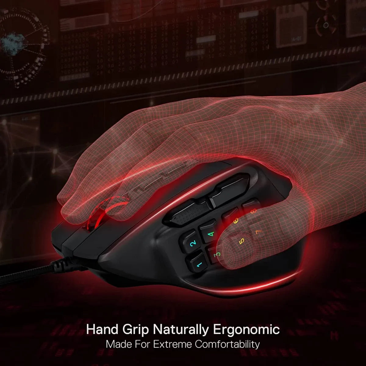 Redragon M811 Aatrox MMO Gaming Mouse