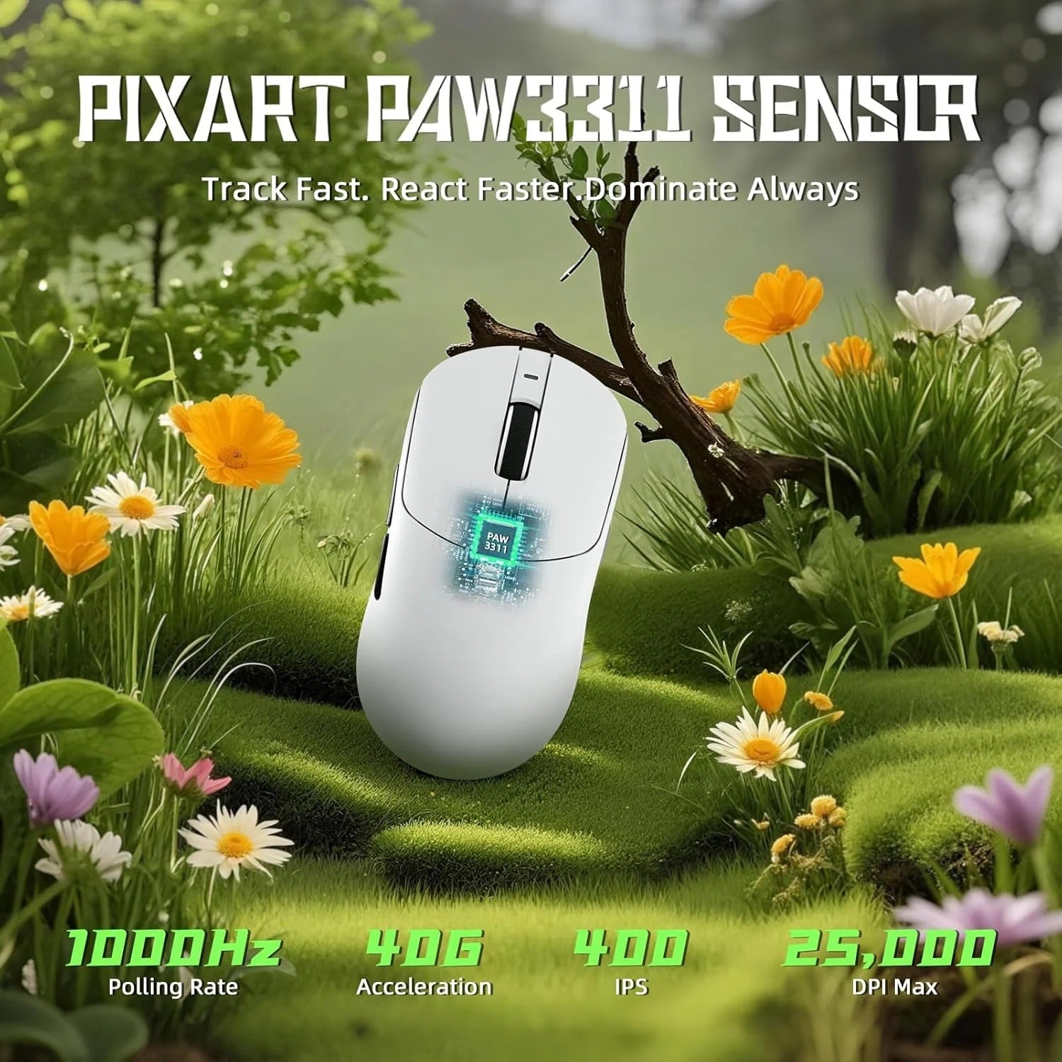 ATTACK SHARK X8 SE white wireless gaming mouse in Jordan and Amman