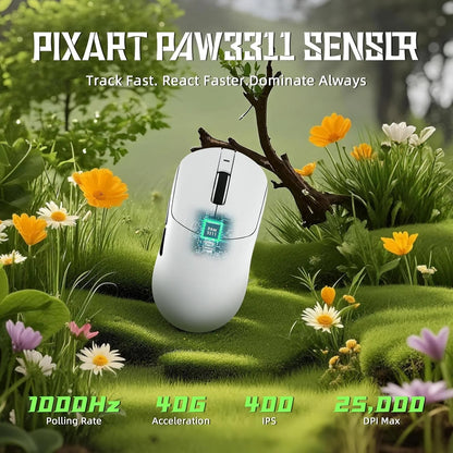 ATTACK SHARK X8 SE white wireless gaming mouse in Jordan and Amman