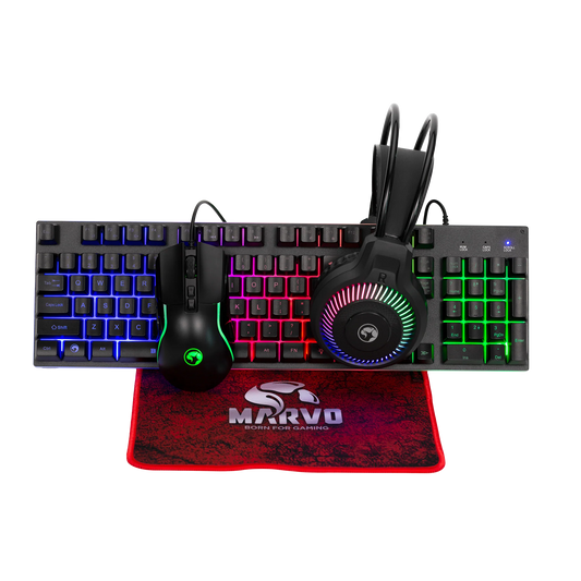 CM416 LOOT40 4-in-1 Gaming Combo Keyboard Mouse Headset Pad