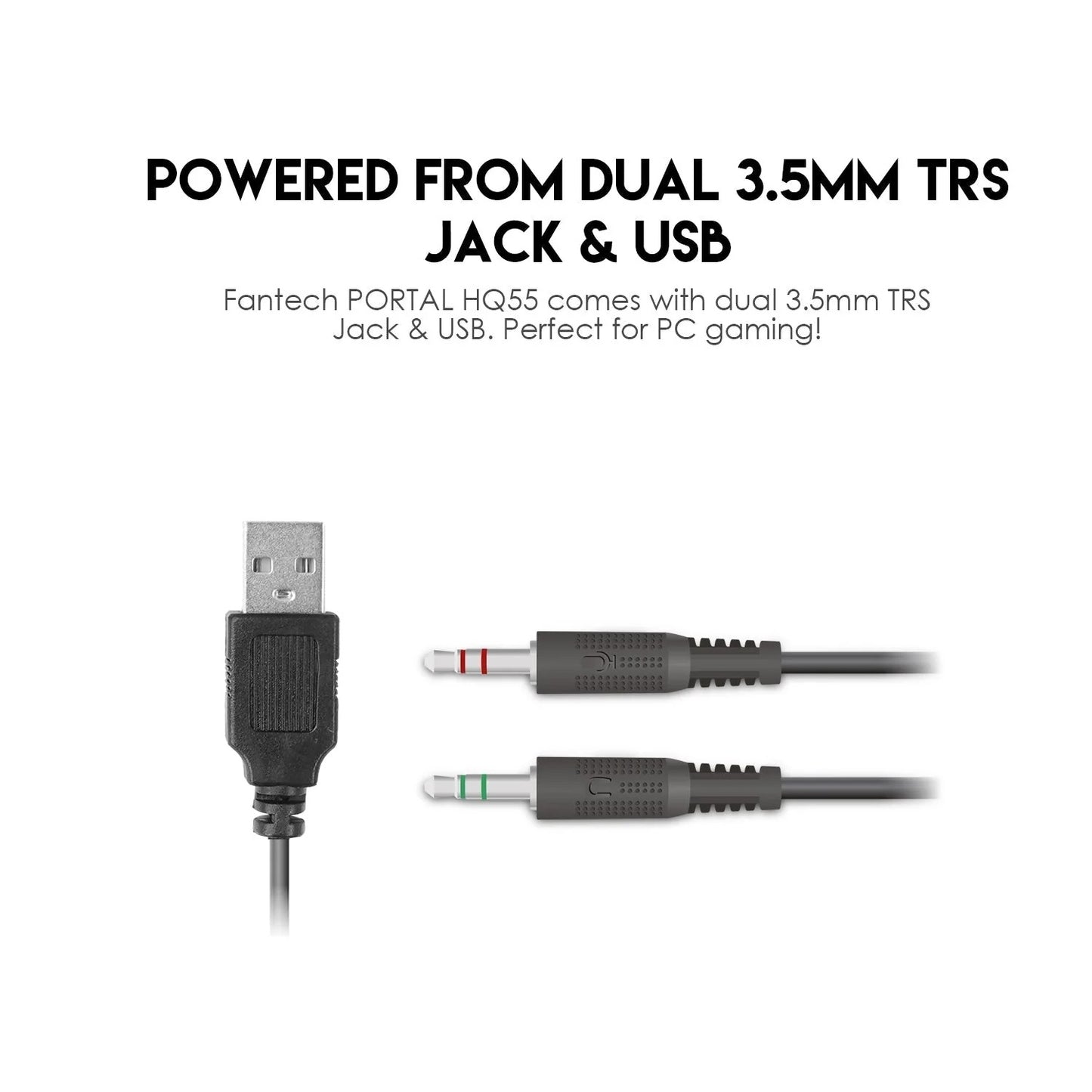 Fantech Portal HQ55 3.5mm RGB Gaming Headset