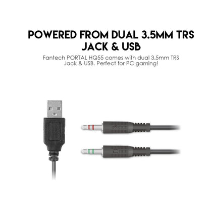 Fantech Portal HQ55 3.5mm RGB Gaming Headset