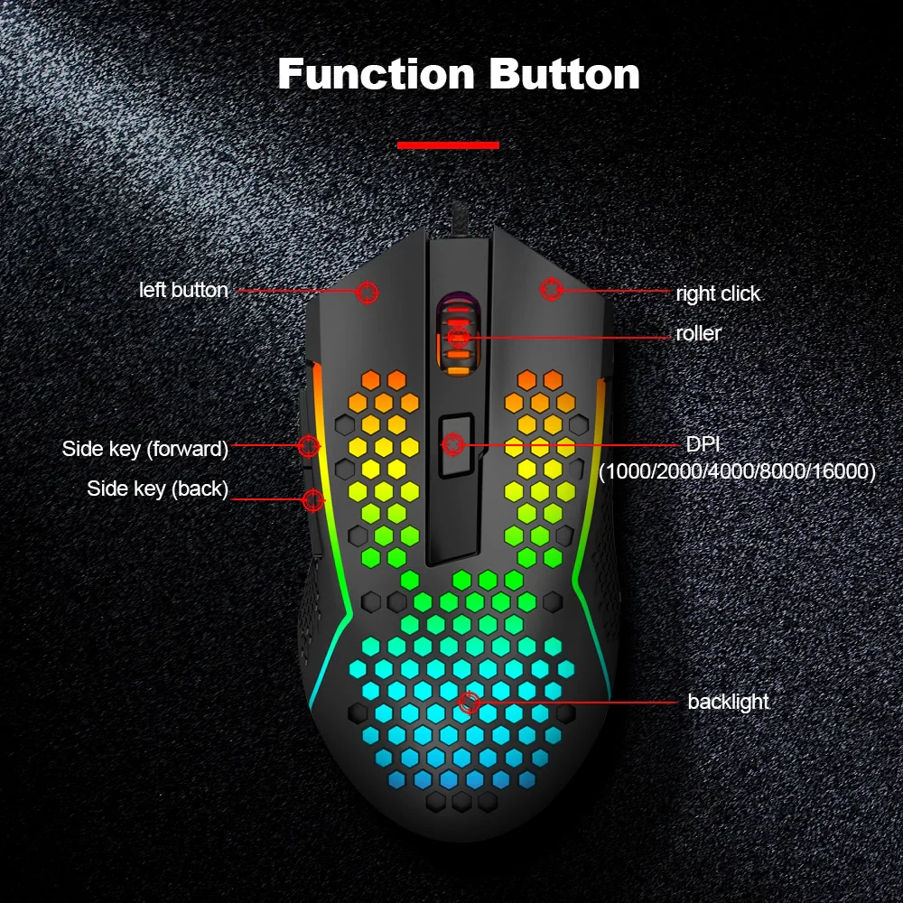 Redragon M987P-K Reaping Elite RGB Gaming Mouse