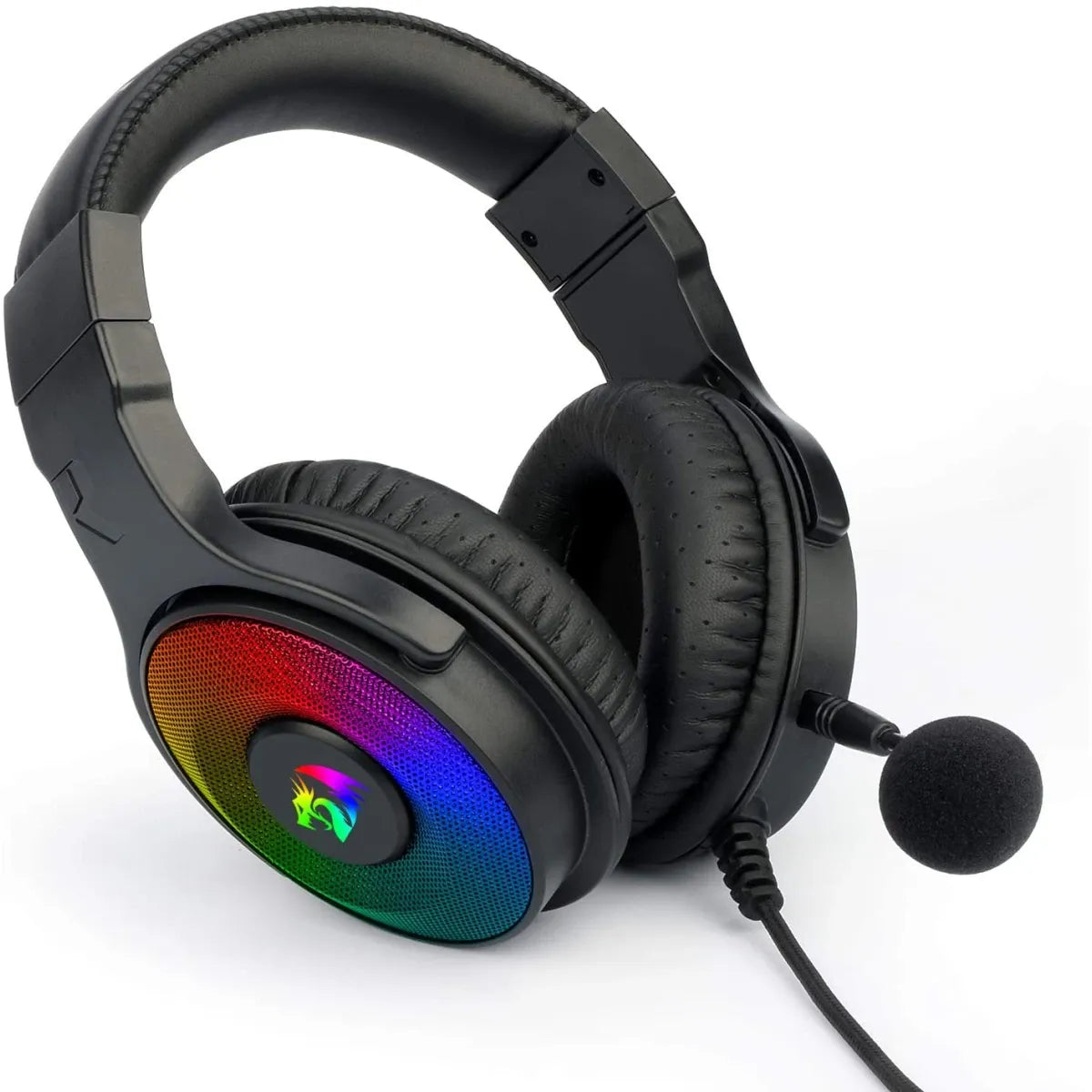 Redragon H350 RGB Wired Gaming Headset with Surround Sound – Black