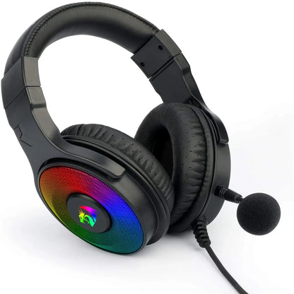 Redragon H350 RGB Wired Gaming Headset with Surround Sound – Black
