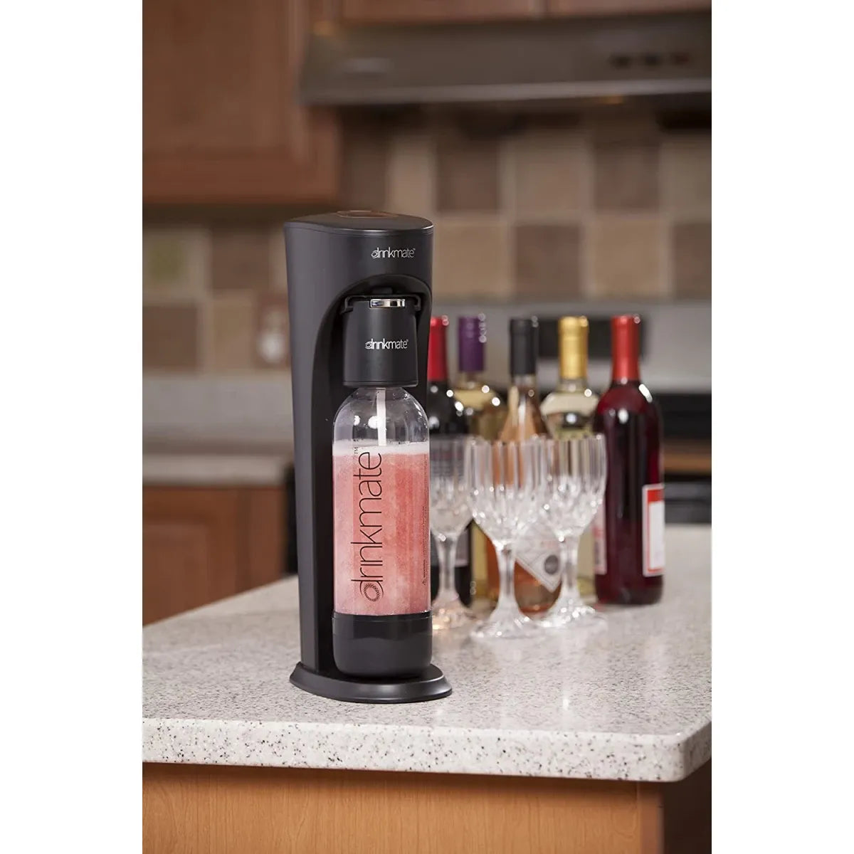 Water & Soda Machine Carbonates Any Drink - Black