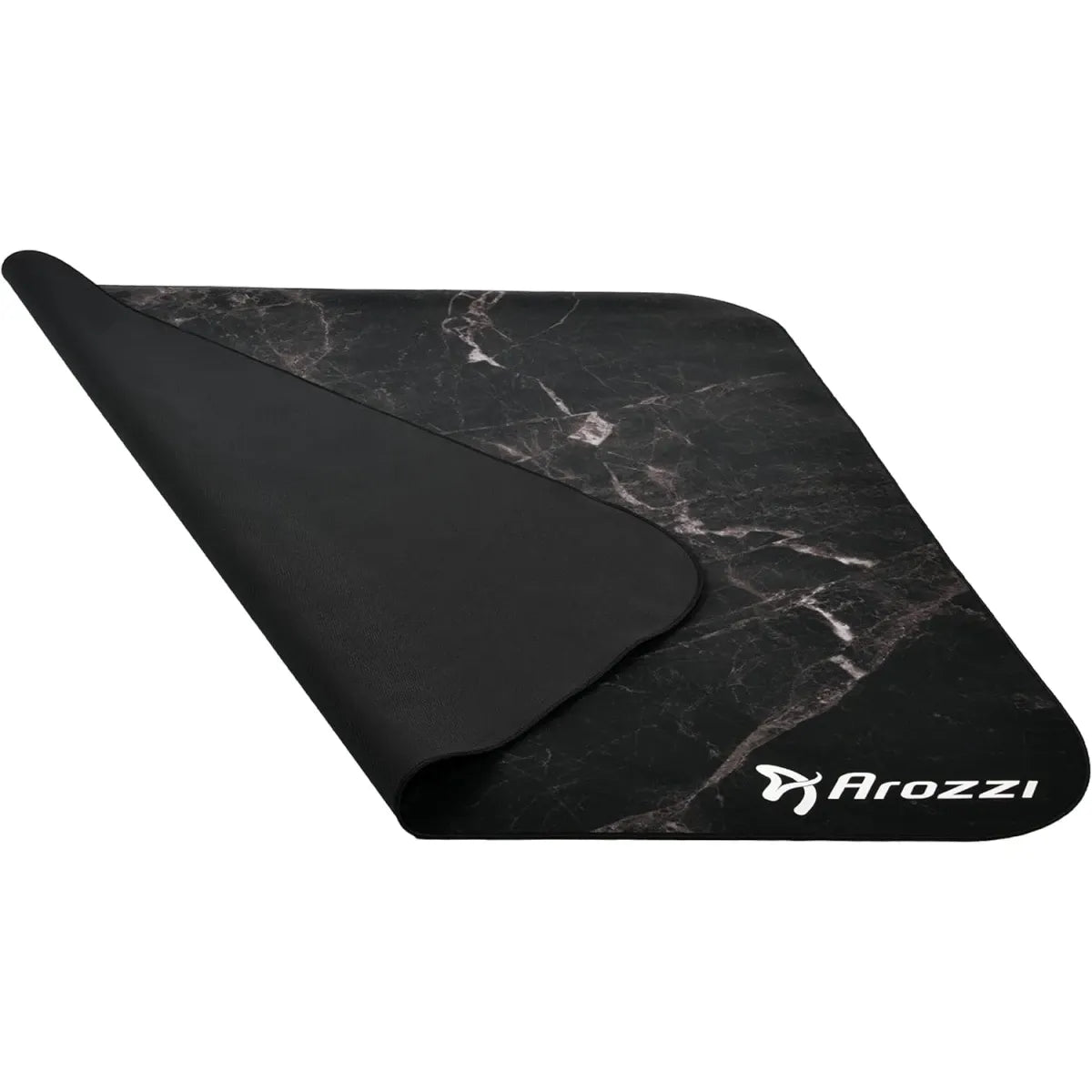 Arozzi Floor Mat Zona Quattro Microfiber Gaming Chair Floor Mat for Carpet Anti-Slip Noise Dampening Floor Mat for Office Chair - Black Marble