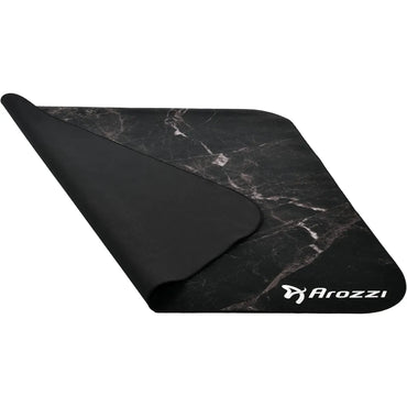 Arozzi Floor Mat Zona Quattro Microfiber Gaming Chair Floor Mat for Carpet Anti-Slip Noise Dampening Floor Mat for Office Chair - Black Marble