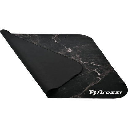 Arozzi Floor Mat Zona Quattro Microfiber Gaming Chair Floor Mat for Carpet Anti-Slip Noise Dampening Floor Mat for Office Chair - Black Marble