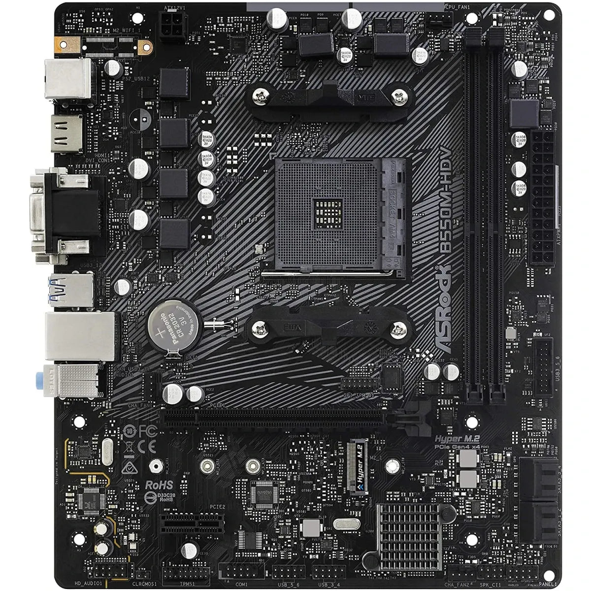 ASRock B550M-HDV AMD AM4 DDR4 motherboard in Jordan by Al-Samman Computer