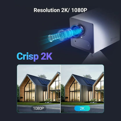 كاميرا Ezviz CB2 4G الذكية 2K تعمل بالشريحة - أبيض