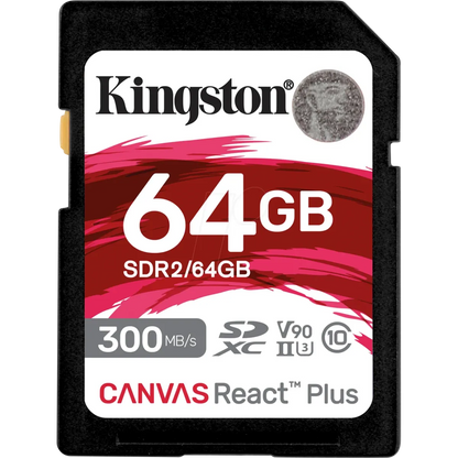 كرت ذاكرة Kingston SD 64GB سرعة 300MB