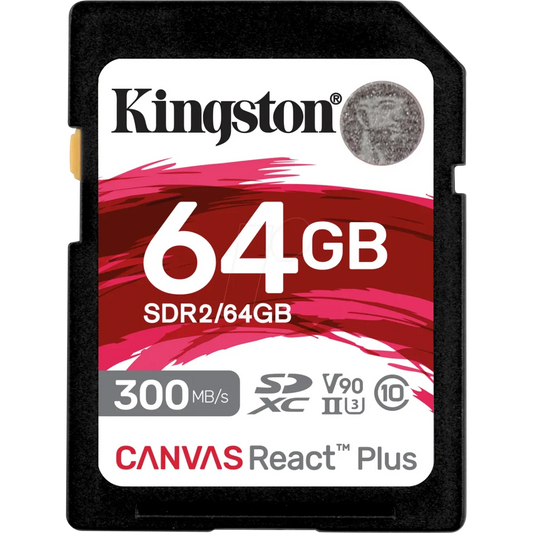 كرت ذاكرة Kingston SD 64GB سرعة 300MB