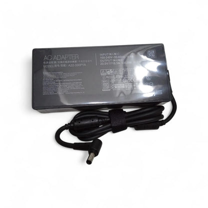 ASUS 300W advertised laptop charger with 20V output and stated 16.5A current for compatible gaming and high-performance laptops at SAMMANPC Jordan