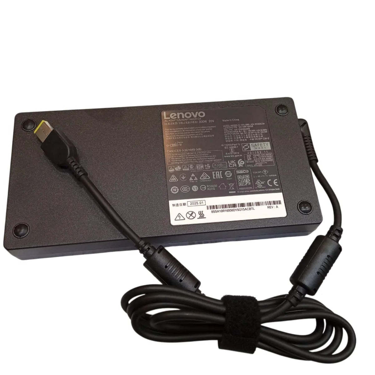 Lenovo 300W laptop charger 20V USB Type connector for compatible high-performance Lenovo laptops at SAMMANPC AlSamman For Computer Jordan