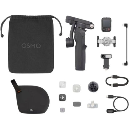 DJI Osmo Mobile 8P Creator Combo 3-axis smartphone gimbal with 360 degree pan, Osmo FrameTap touchscreen and Mic Mini 2 at SAMMANPC Jordan