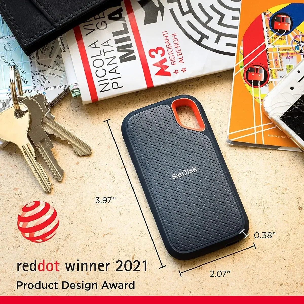 قرص SanDisk Extreme 1TB SSD مقاوم للماء
