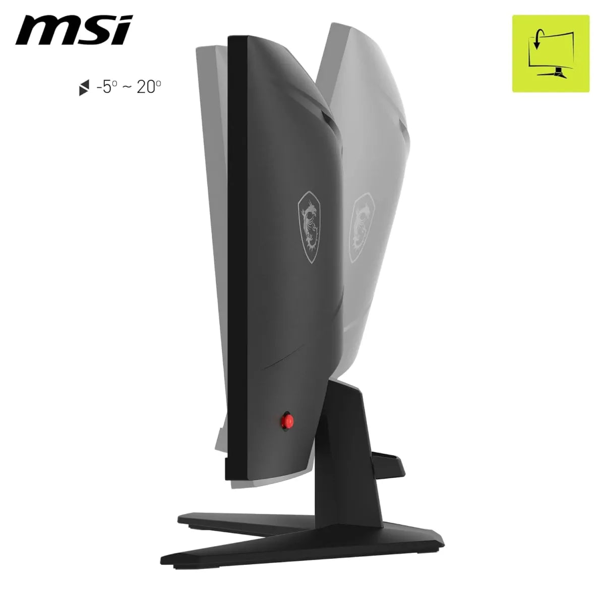 شاشة ألعاب MSI MAG 244C مقاس 24 بوصة 180Hz منحنية