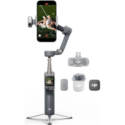 DJI Osmo Mobile 8P Creator Combo 3-axis smartphone gimbal with 360 degree pan, Osmo FrameTap touchscreen and Mic Mini 2 at SAMMANPC Jordan