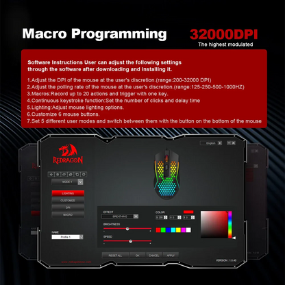 Redragon M987P-K Reaping Elite RGB Gaming Mouse