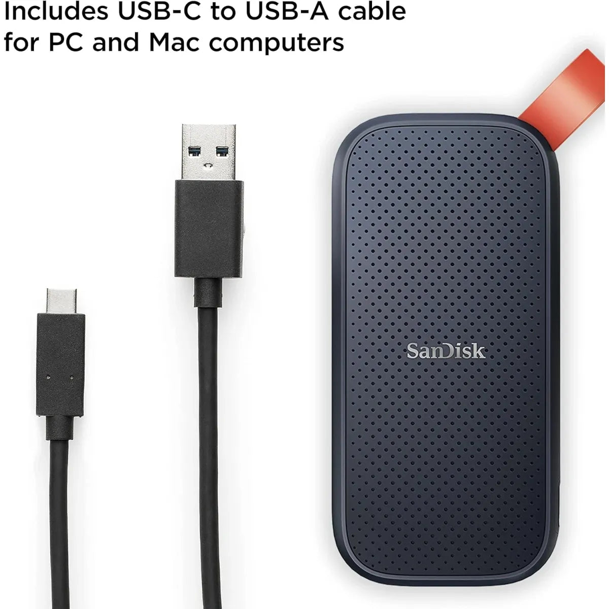 قرص SanDisk SSD خارجي 2TB بسرعة 800MB