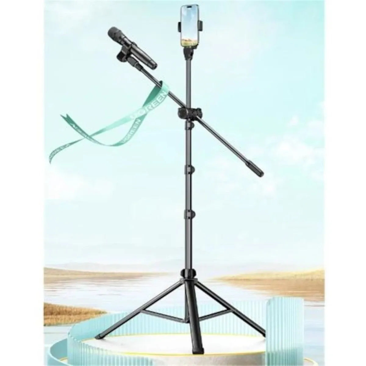 UGREEN LP679 microphone floor stand product code 15646 with cantilever boom and crossbar mount in Jordan