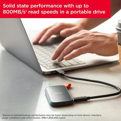 قرص SanDisk SSD خارجي 2TB بسرعة 800MB