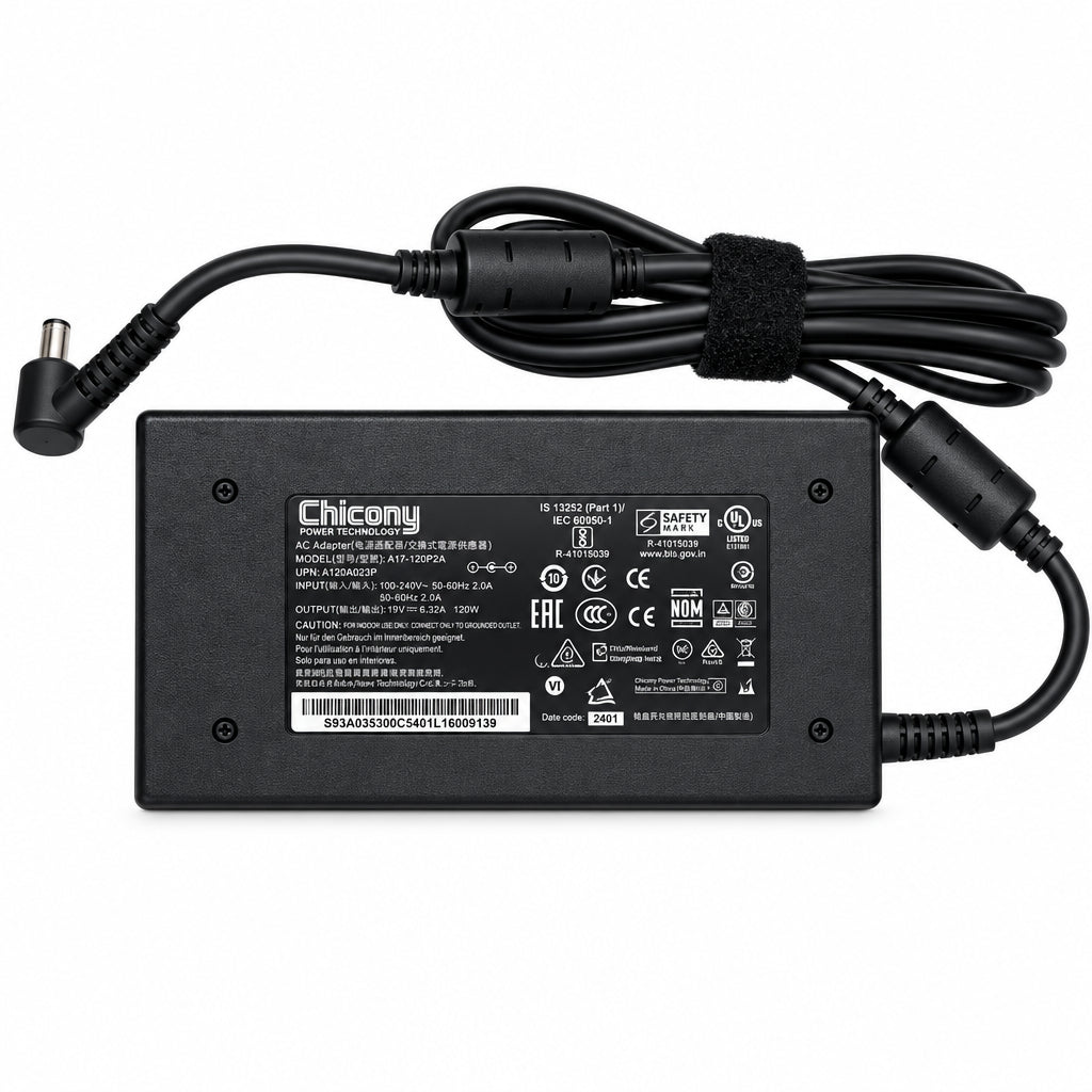 MSI 120W laptop charger 20V 6A with 4.5x3.0mm connector for compatible MSI laptops in Jordan Amman and Irbid from AlSamman For Computer
