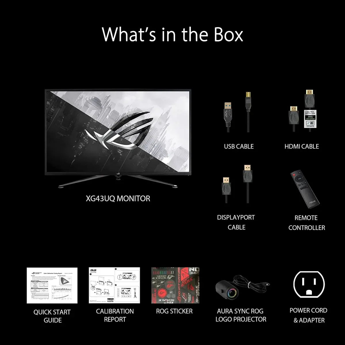 شاشة ASUS ROG Strix XG43UQ 43 بوصة 4K 144Hz HDR1000