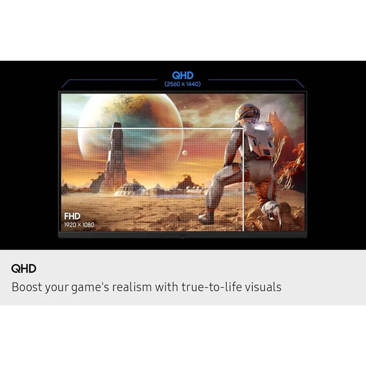 شاشة Samsung Odyssey G5 G53F 27 بوصة QHD 200Hz IPS