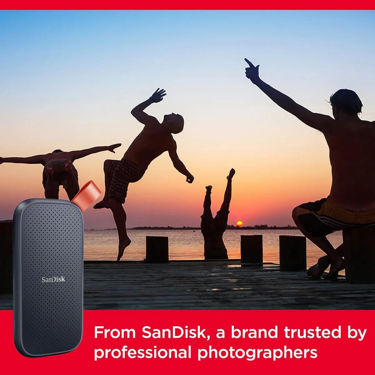 قرص SanDisk SSD خارجي 2TB بسرعة 800MB