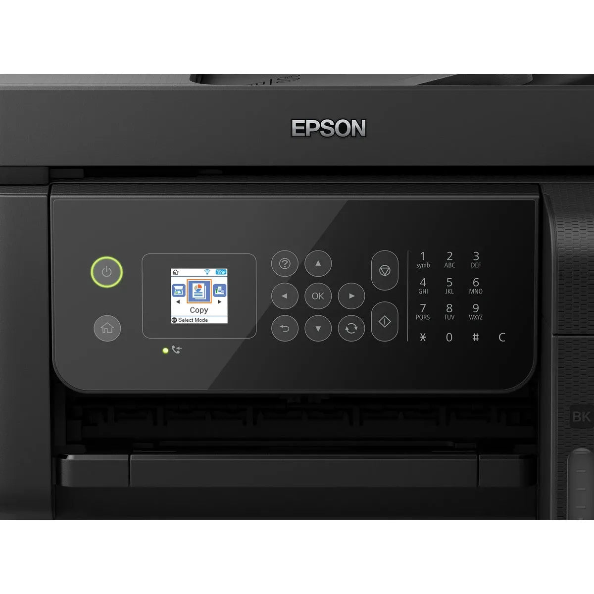 طابعة Epson EcoTank L5290 ملونة 4 في 1 بخزان حبر اقتصادي مع طباعة ونسخ ومسح ضوئي وفاكس، مغذي مستندات ADF، اتصال Wi-Fi وWi-Fi Direct وشاشة LCD ملونة لدى السمان للكمبيوتر في الأردن