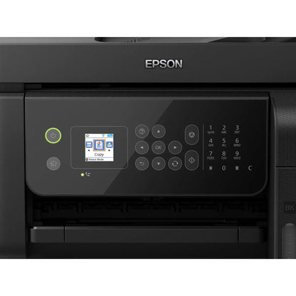 طابعة Epson EcoTank L5290 ملونة 4 في 1 بخزان حبر اقتصادي مع طباعة ونسخ ومسح ضوئي وفاكس، مغذي مستندات ADF، اتصال Wi-Fi وWi-Fi Direct وشاشة LCD ملونة لدى السمان للكمبيوتر في الأردن