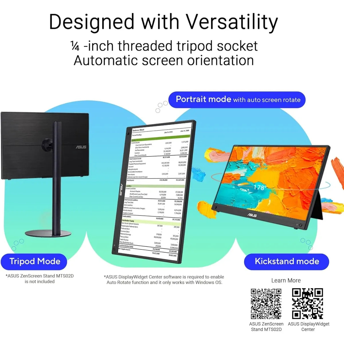 ASUS ZenScreen MB16AHT 15.6 inch FHD IPS 10-point touch portable monitor with USB-C and Mini HDMI in Jordan Amman and Irbid