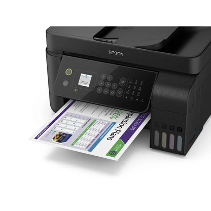Epson EcoTank L5290 4-in-1 colour ink tank printer with print scan copy fax functions, automatic document feeder, Wi-Fi, Wi-Fi Direct, colour LCD and Epson Heat-Free Technology at SAMMANPC Jordan