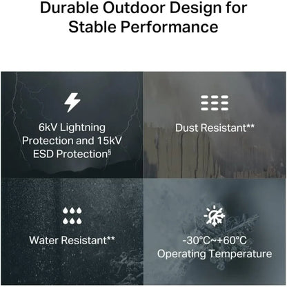 TP-Link TL-MR100 Outdoor 4G LTE 300 Mbps Outdoor WiFi Router, IP65 Weatherproof 4G Router with Sim Slot Unlocked, Pole/Wall/Window Mounting, Connect up to 32 Devices