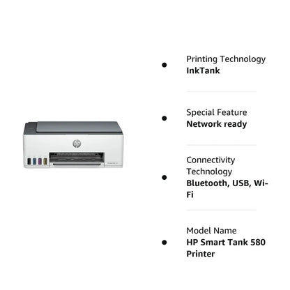 HP Smart Tank 580 Wireless Ink Tank Printer Jordan