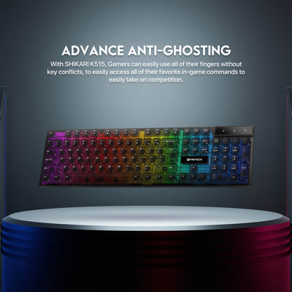 FANTECH SHIKARI K515 Membrane Gaming Keyboard 104 Keys