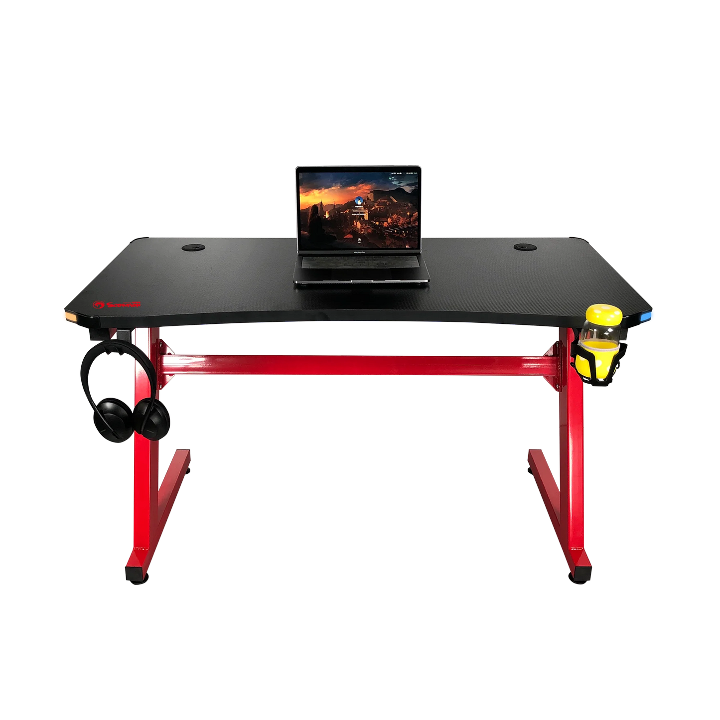 DE-08 Arena 50 Gaming Desk with Headset & Cup Holder