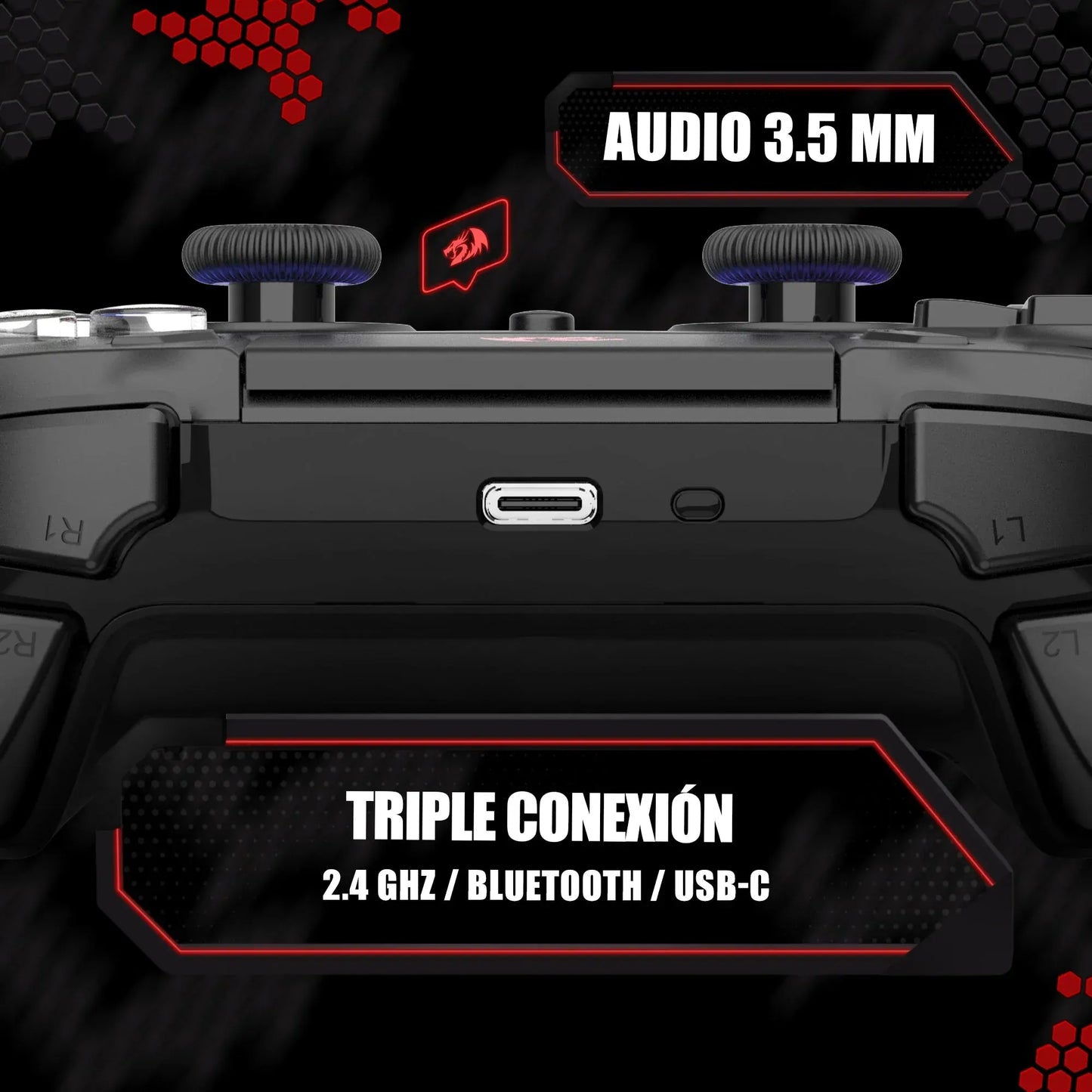 Redragon Darkflame G820 Wireless Hall Effect Gaming Controller